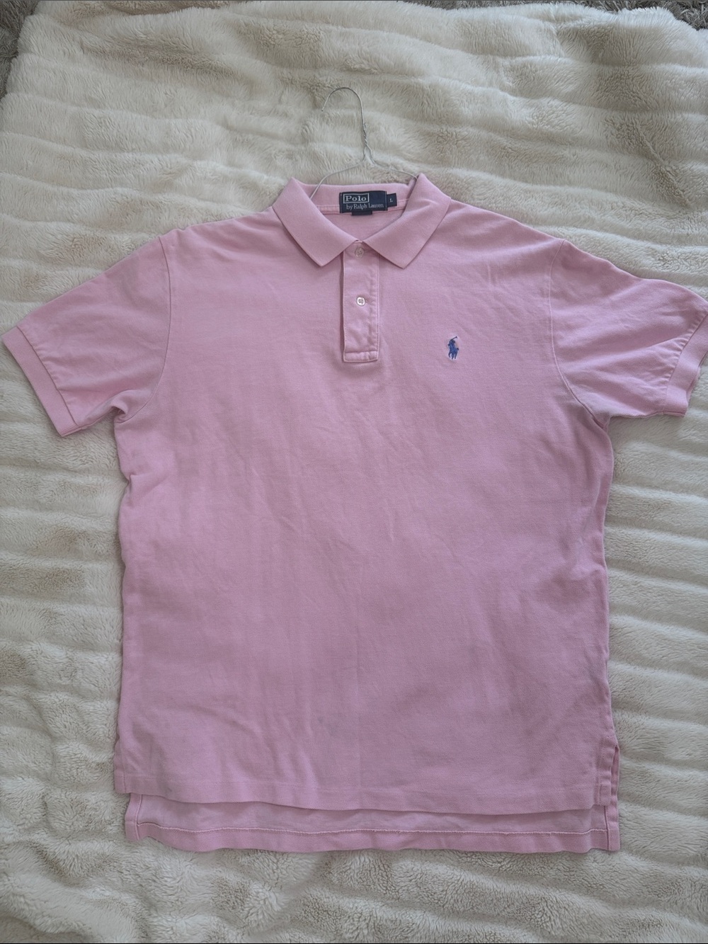 Polo by Ralph Lauren Pink Polo Shirt with Blue Pony